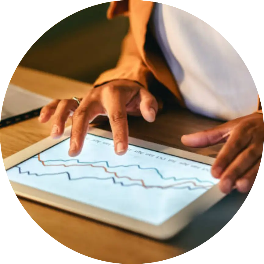 MarketingPRO reviewing SEO marketing system performance report and analytics