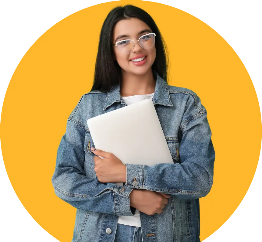 Smiling woman SEO specialist in Canada helping a business grow using a sales-driven SEO marketing system.