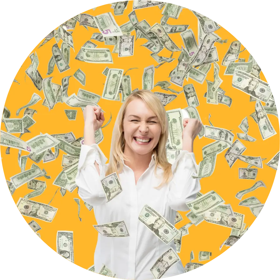 Successful Canadian business owner celebrating increased revenue and sales growth from an SEO system