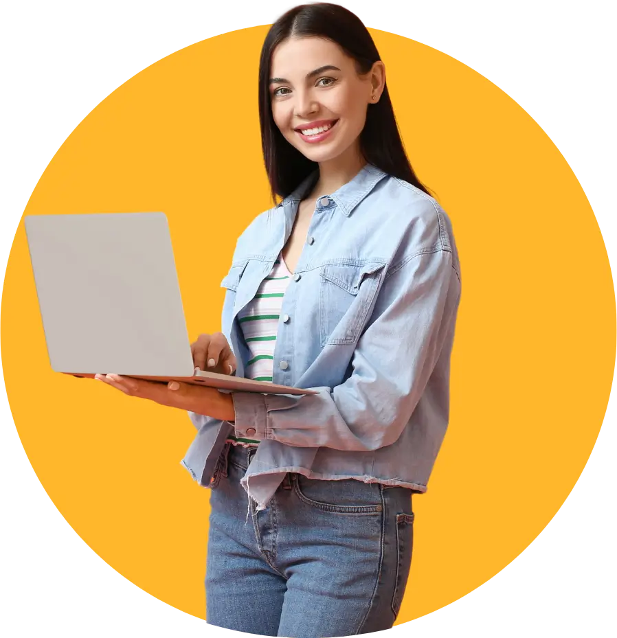 Woman MarketingPRO using the CAUSE SEO Marketing System on a laptop to turn search traffic into leads, sales, and retention