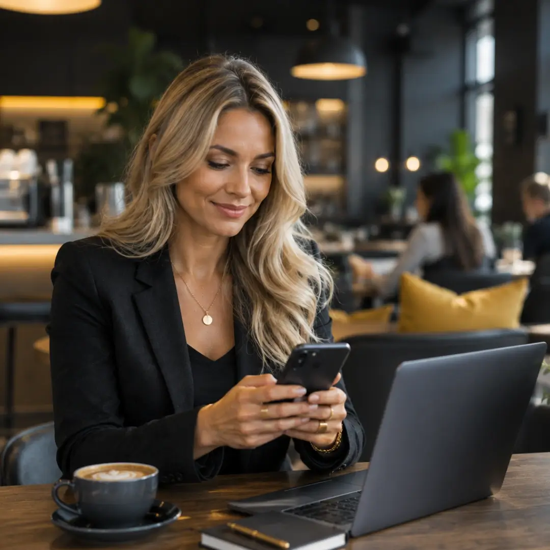 Customer asking Google AI and ChatGPT for local business recommendations using conversational search.