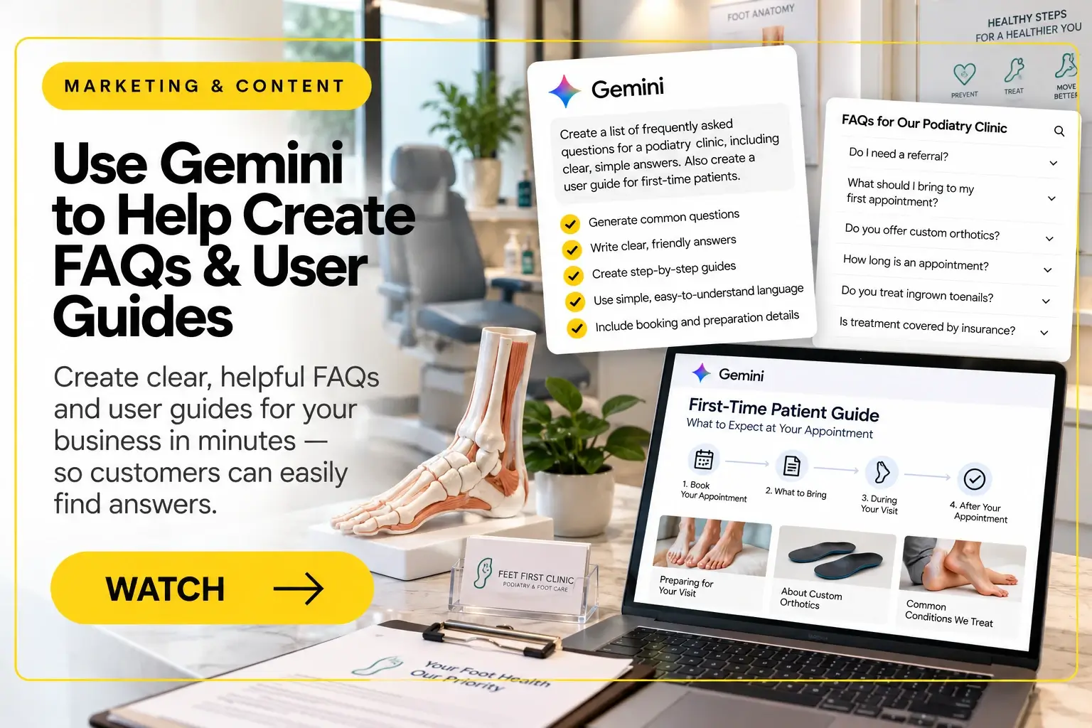 Use Gemini to Create FAQs & User Guides